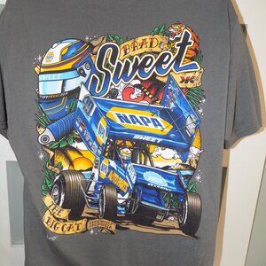 Brad Sweet The Big Cat 49 KK Racing Grass Valley California T-Shirt Size L Men's